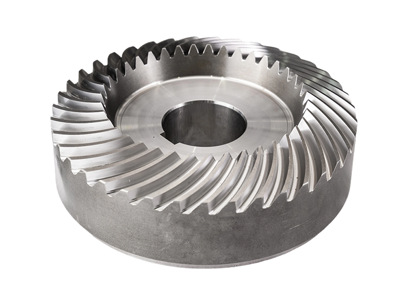 Industrial gearbox bevel gear assembly