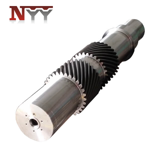 Steam turbo gearbox 42CrMo herribone gear shaft