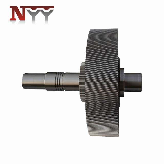 Marine impeller DIN class 6 high speed gear shaft assembly