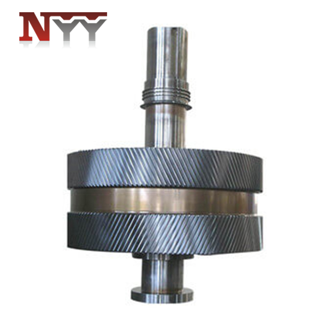 Steam turbo gearbox 17CrNiMo6 large hard flank herringbone gear assembly