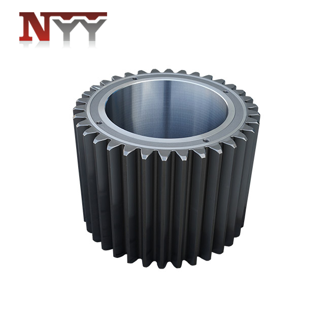 High speed train locomotive hard tooth flank spur gear