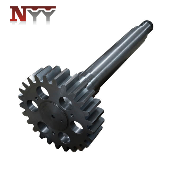 Metallurgy machinery soft tooth flank DIN class 6 gear shaft