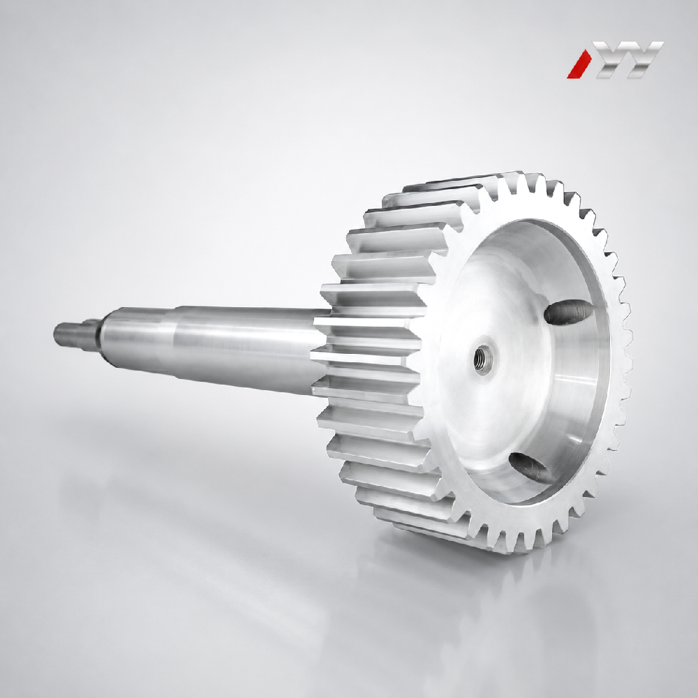Metallurgy Machinery Soft Tooth Flank Spur Gear Shaft